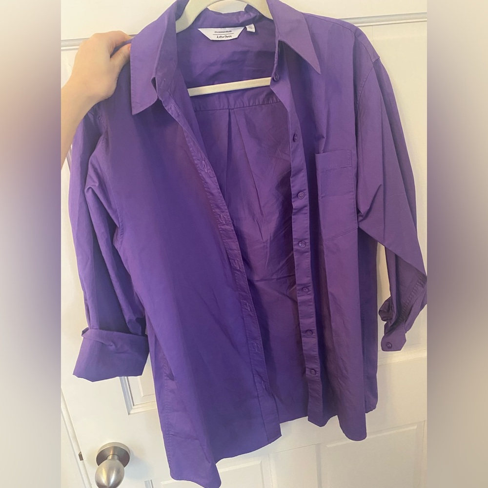 & Other Stories oversized shirt in Purple